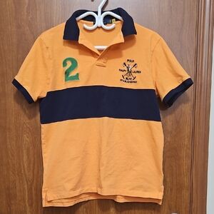 Ralph Lauren Kids Polo in Orange and Navy